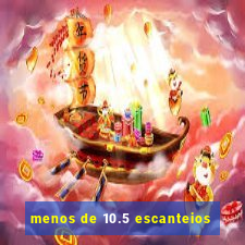 menos de 10.5 escanteios